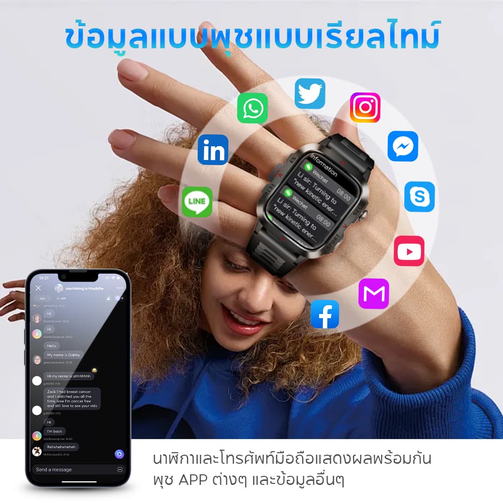 Aolon Tetra S3 สมาร์ทวอทช์ 420mAh นาฬิกาวิ่ง 1.96 นิ้ว จอใหญ่ วัดการเต้นหัวใจ 24 ชั่วโมง IP67 กันน้ํา นาฬิกาออกกำลังกาย https://wayoza.com