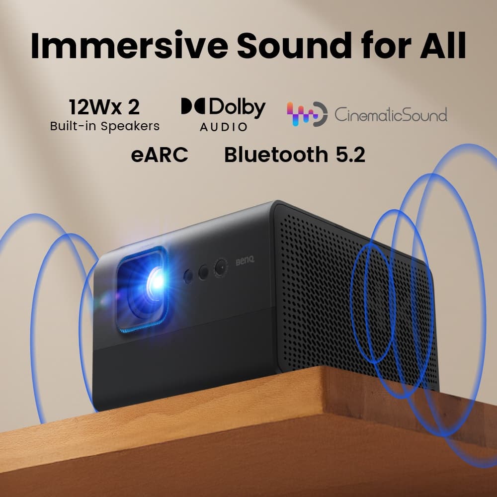 BenQ GP520 โปรเจคเตอร์ Google TV 4K HDR 2600lm Home Entertainment Projector (โปรเจคเตอร์ 4K) https://wayoza.com