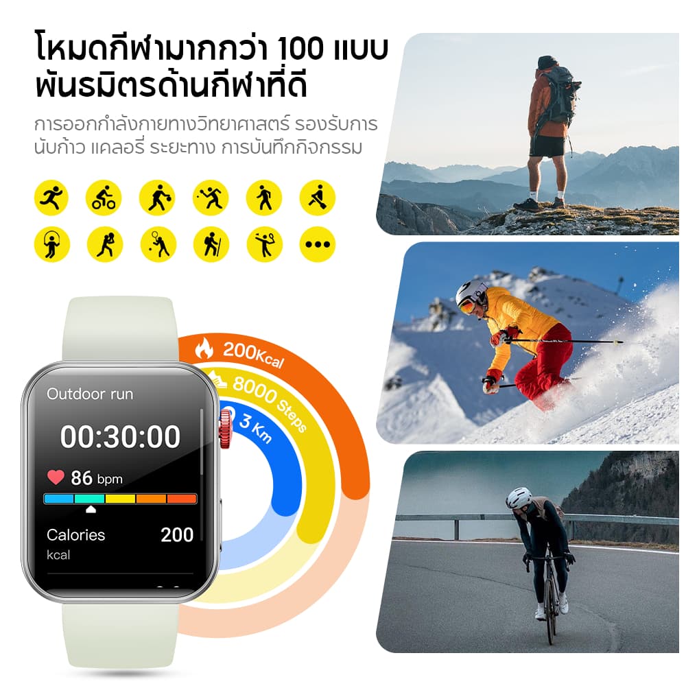 Aolon Foom S4 สมาร์ทวอทช์ 1.91 นิ้ว ตัวเรือนโลหะผสมสังกะสี นาฬิกาวิ่ง 280mAh ติดตามสุขภาพตลอด 24 ชม นาฬกาโทรได้ กันน้ํา https://wayoza.com