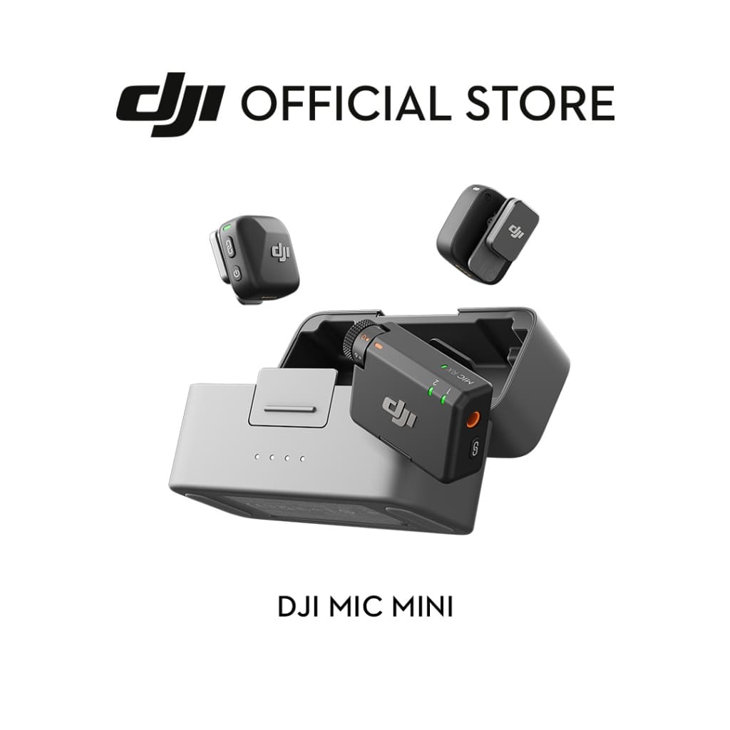 DJI Mic Mini ไมค์ไร้สาย Wireless Microphone ขนาดพกพา น้ำหนัก 10 g รับสัญญาณได้ไกล 400 ม. https://wayoza.com