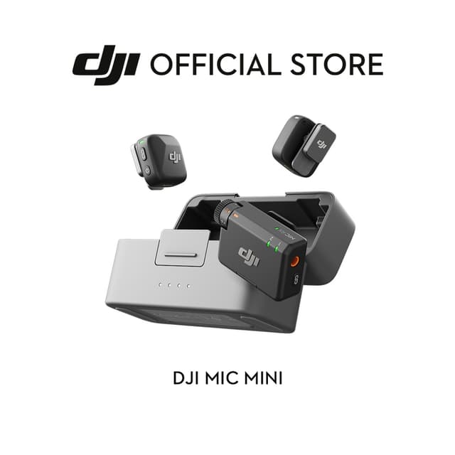 DJI Mic Mini ไมค์ไร้สาย Wireless Microphone ขนาดพกพา น้ำหนัก 10 g รับสัญญาณได้ไกล 400 ม.