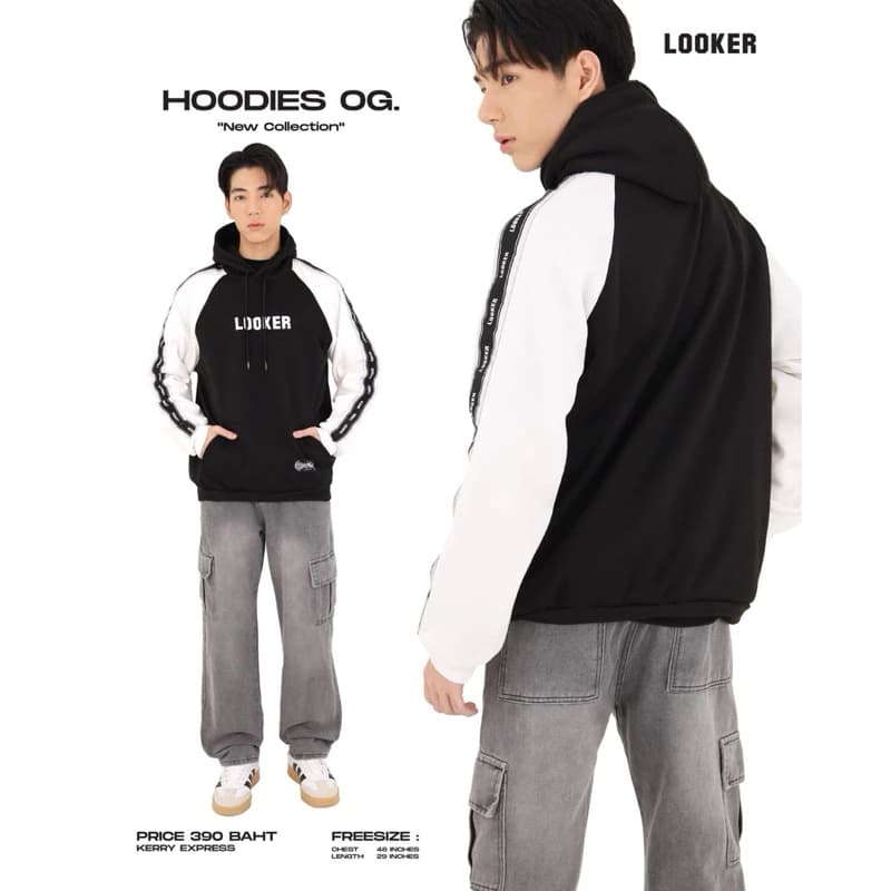 LOOKER HOODIES OG  เสื้อฮู้ดแขนยาว เสื้อแขนยาวมีฮู้ด https://wayoza.com