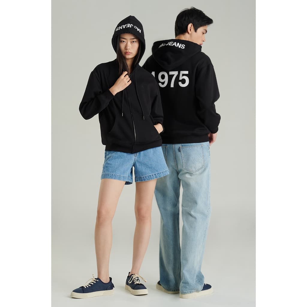 Mc jeans เสื้อกันหนาว ฮู้ดดี้ Unisex แขนยาว MJHP220 https://wayoza.com