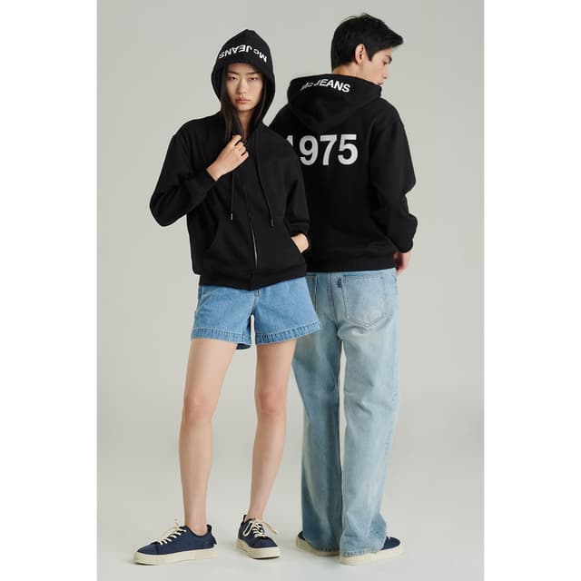 Mc jeans เสื้อกันหนาว ฮู้ดดี้ Unisex แขนยาว MJHP220