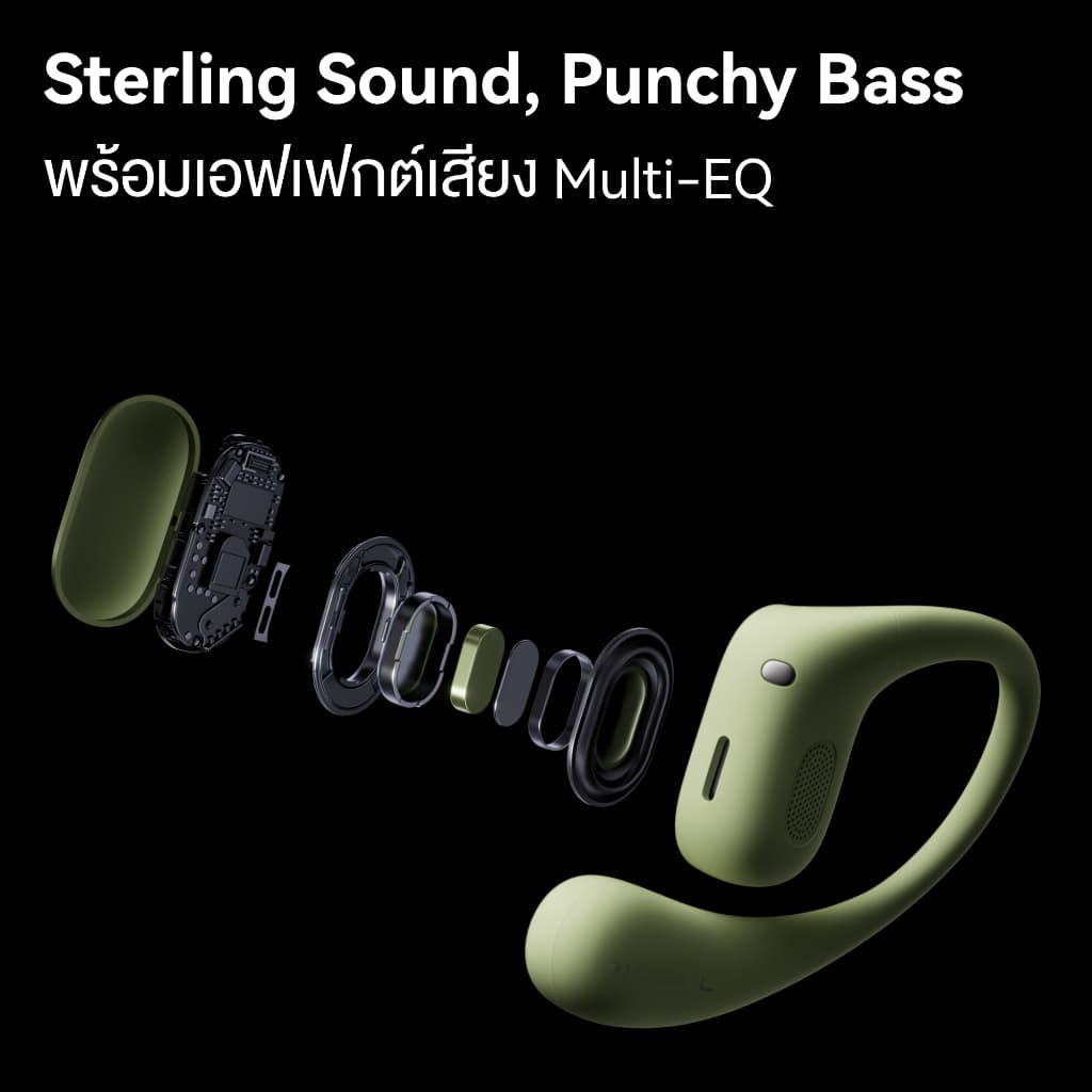 HUAWEI รุ่น FreeArc หูฟังบลูทูธ Ear Clips Bluetooth 5.2 ดีไซน์ตามหลักมุมสามเหลี่ยม 140 องศา https://wayoza.com