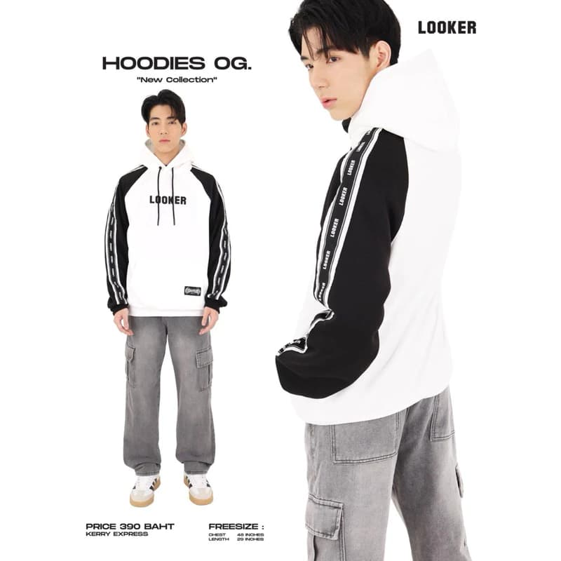 LOOKER HOODIES OG  เสื้อฮู้ดแขนยาว เสื้อแขนยาวมีฮู้ด https://wayoza.com