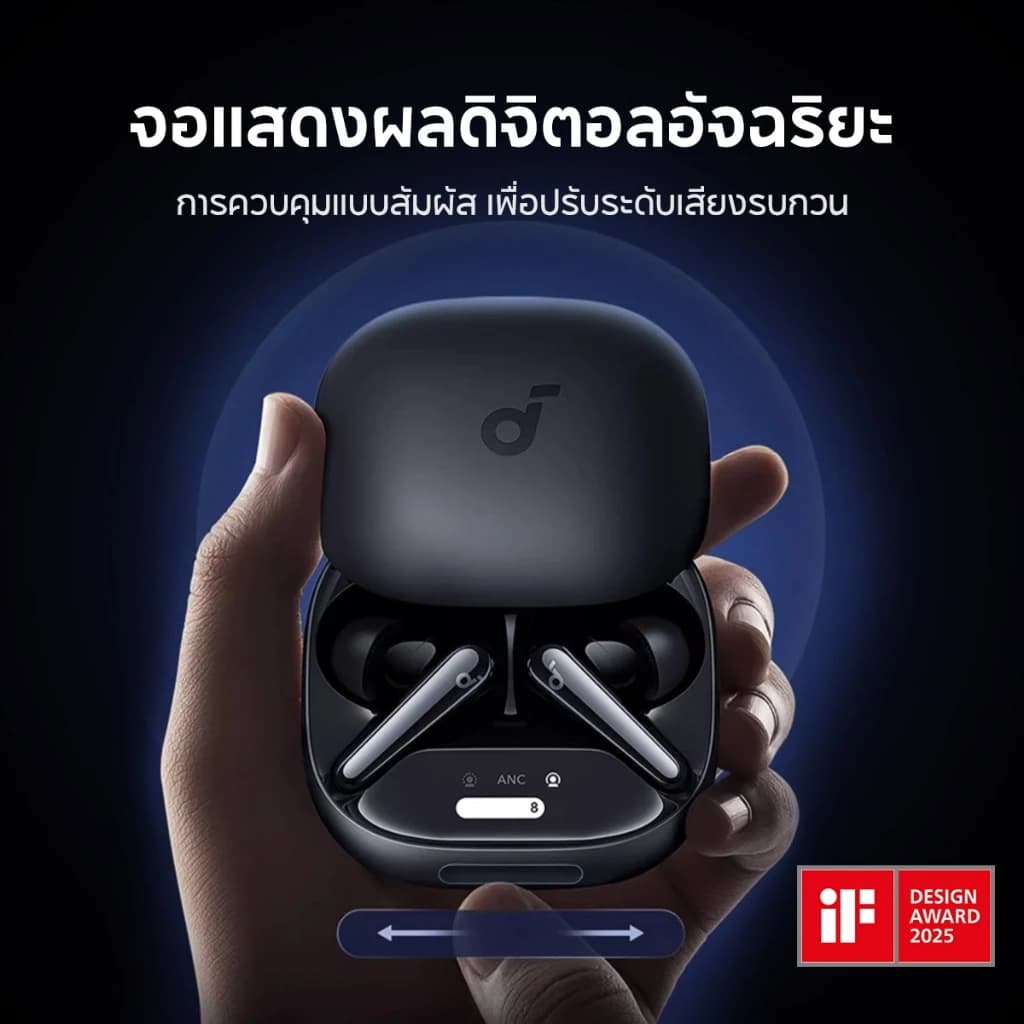 SOUNDCORE Liberty 4 Pro Noise Cancelling True-Wireless Earbuds หูฟังบลูทูธไร้สาย 5.3 ลดเสียงรบกวน Adaptive ANC https://wayoza.com