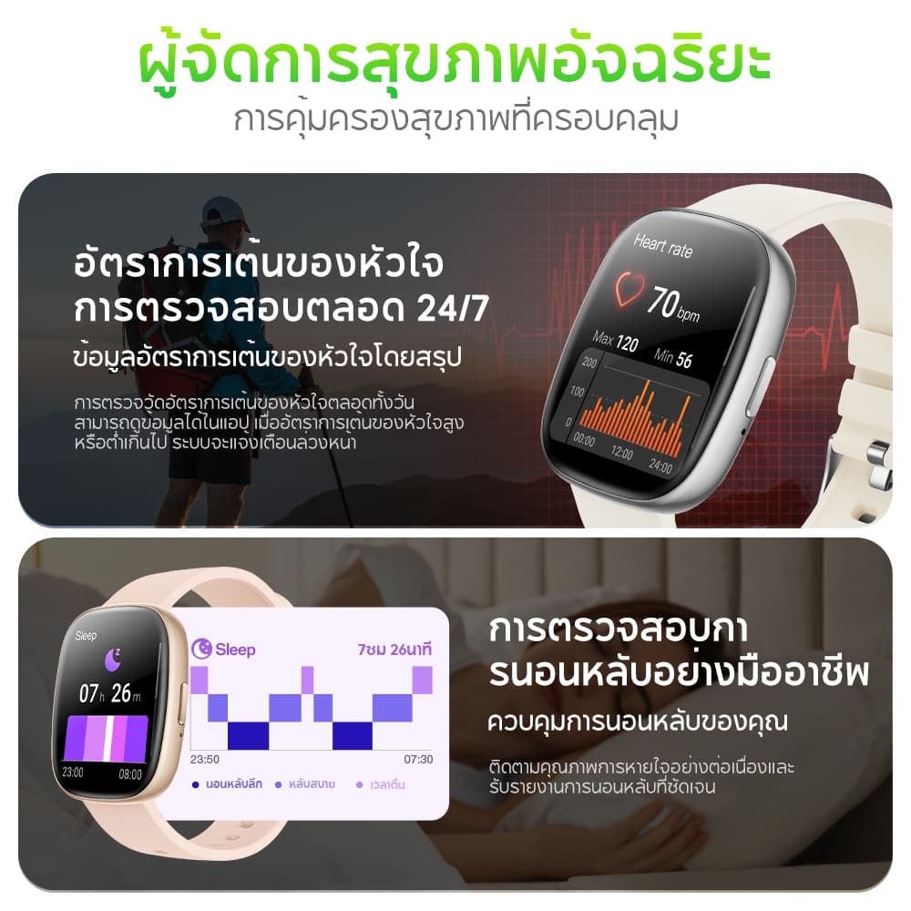 Aolon Huafit S6 สมาร์ทวอทช์ 1.83 นิ้ว โทรได้ 250mAh นาฬิกาผู้หญิง นาฬิกาวัดความดัน กันน้ำ IP67 อัตราการเต้นของหัวใจ 24 ชั่วโมง https://wayoza.com