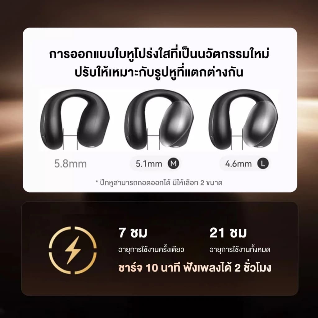 SOUNDCORE C40i Flexible and Comfortable Clip-On Earbuds หูฟังบลูทูธไร้สาย หูฟังไร้สาย หูฟังบลูทูธ เสียงเบสหนัก กันน้ํา https://wayoza.com