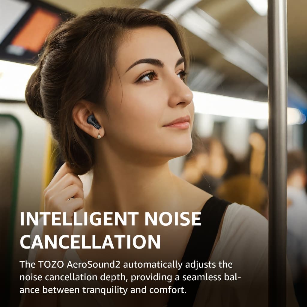 TOZO AeroSound 2 หูฟังบลูทูธ หูฟังเบสหนัก หูฟังอินเอีย แบตอึด Bluetooth 5.3 แบต 12 ชม. IPX6 Game Mode https://wayoza.com