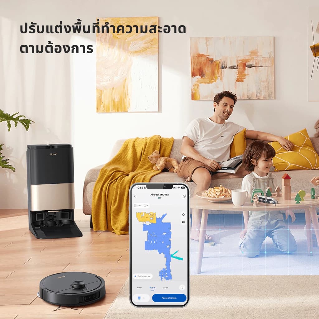 Airbot X40 Ultra - หุ่นยนต์ดูดฝุ่น ถูพื้น อัจฉริยะ AI มาพร้อมสถานีชาร์จครบวงจร ฟังก์ชันครบจบในเครื่องเดียว https://wayoza.com