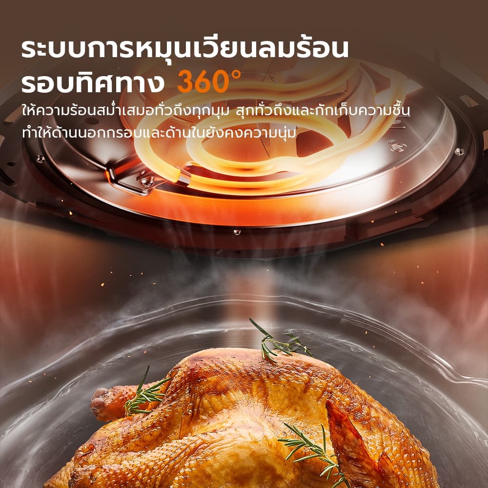 Gaabor รุ่น AF-35M02A ขนาด 4 ลิตร​ หม้อทอดไร้น้ำมัน Airfryer เตาอบลมร้อน 360° เหมาะสำหรับการใช้งาน 3-5 คน https://wayoza.com