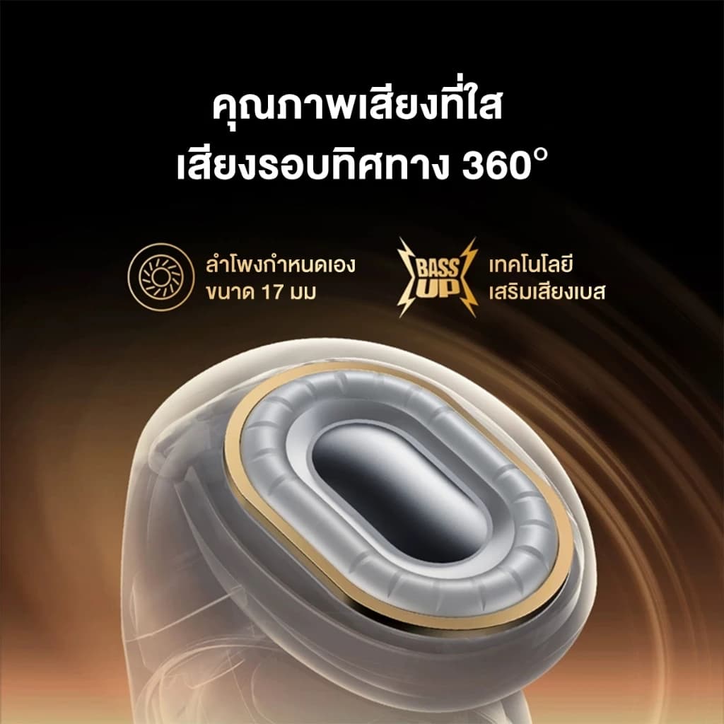 SOUNDCORE C40i Flexible and Comfortable Clip-On Earbuds หูฟังบลูทูธไร้สาย หูฟังไร้สาย หูฟังบลูทูธ เสียงเบสหนัก กันน้ํา https://wayoza.com