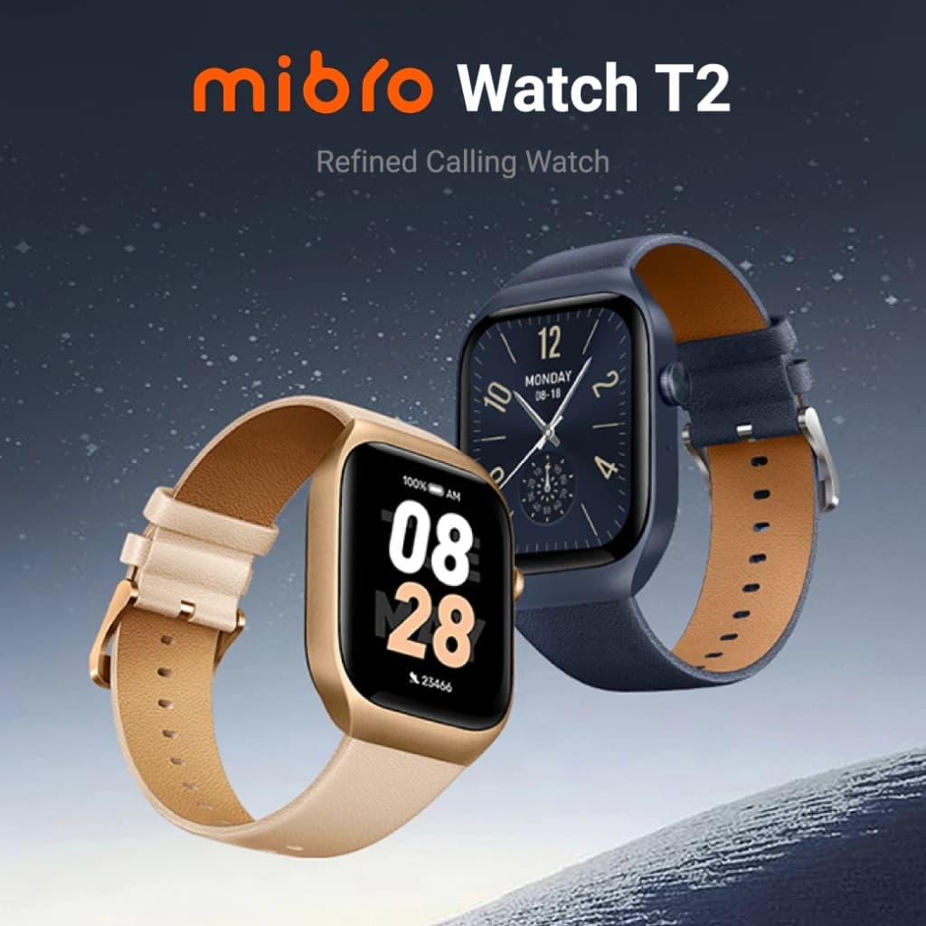 Mibro Watch T2 สมาร์ทวอทช์ คุยโทรศัพท์ได้ GPS ในตัว กันน้ำ 2ATM ลื่นไหล 60Hz AMOLED 1.75 นิ้ว https://wayoza.com
