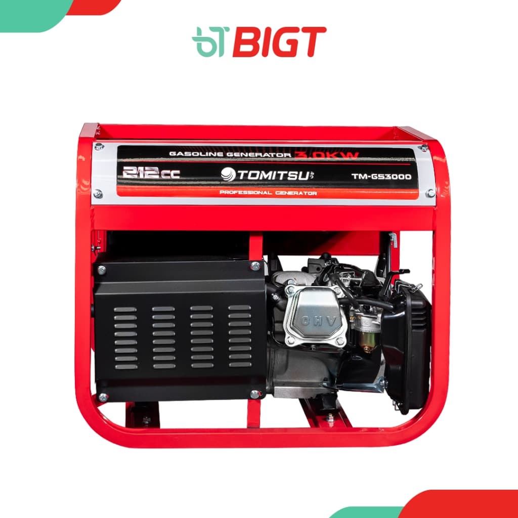 TOMITSU TM-GS3000 เครื่องปั่นไฟ (สตาร์ทกุญแจ) เครื่องปั่นไฟ 3.0KW 210-220V โครงแข็งแรง เคลือบกันสนิม เครื่องปั่นไฟ พลังงานไฟฟ้า https://wayoza.com
