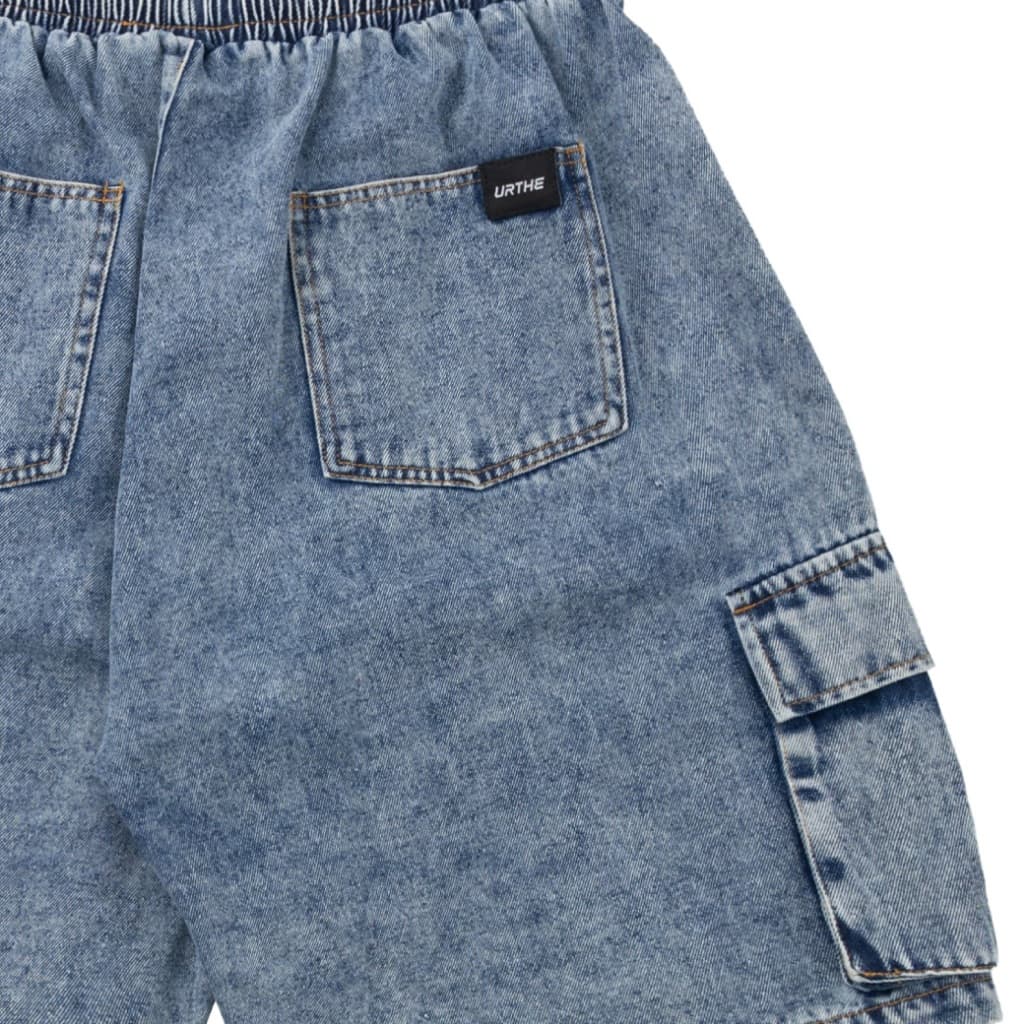 URTHE - กางเกงขาสั้น คาร์โก้ รุ่น SUPER CARGO DN SHORTS https://wayoza.com