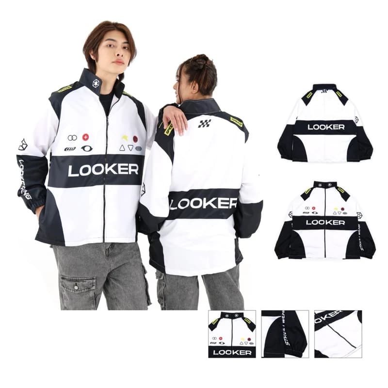 LOOKER - JACKET RIDER เสื้อวอร์มผ้าร่ม เสื้อแจ็คเก็ต https://wayoza.com