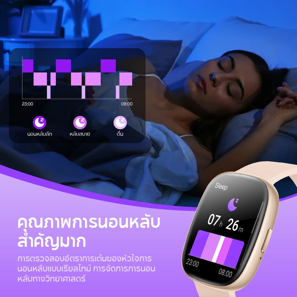 Aolon Huafit S6 สมาร์ทวอทช์ 1.83 นิ้ว โทรได้ 250mAh นาฬิกาผู้หญิง นาฬิกาวัดความดัน กันน้ำ IP67 อัตราการเต้นของหัวใจ 24 ชั่วโมง https://wayoza.com