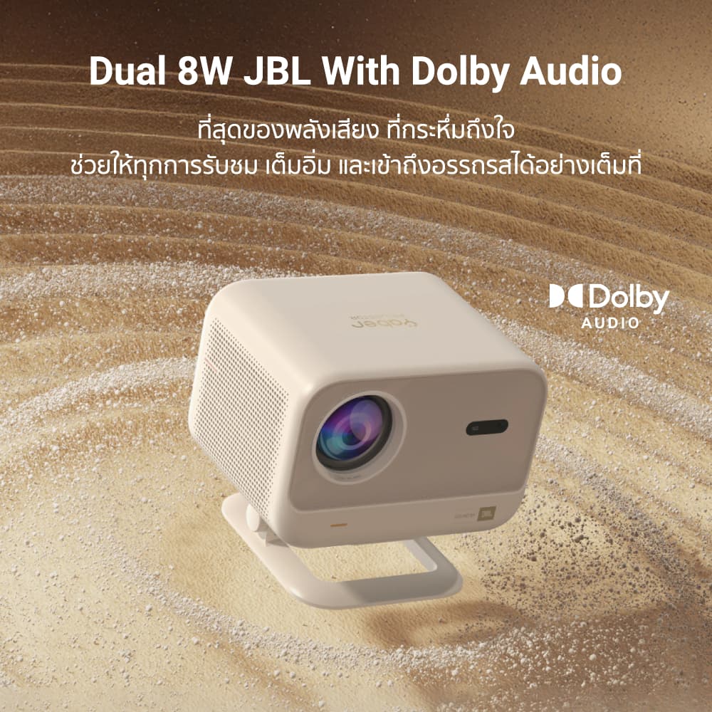 Yaber L2 Plus / L2s โปรเจคเตอร์ Linux OS 1080P โฟกัสอัตโนมัติ 700 ANSI Lumens Projector โปรเจคเตอร์ พกพา Sound by JBL https://wayoza.com