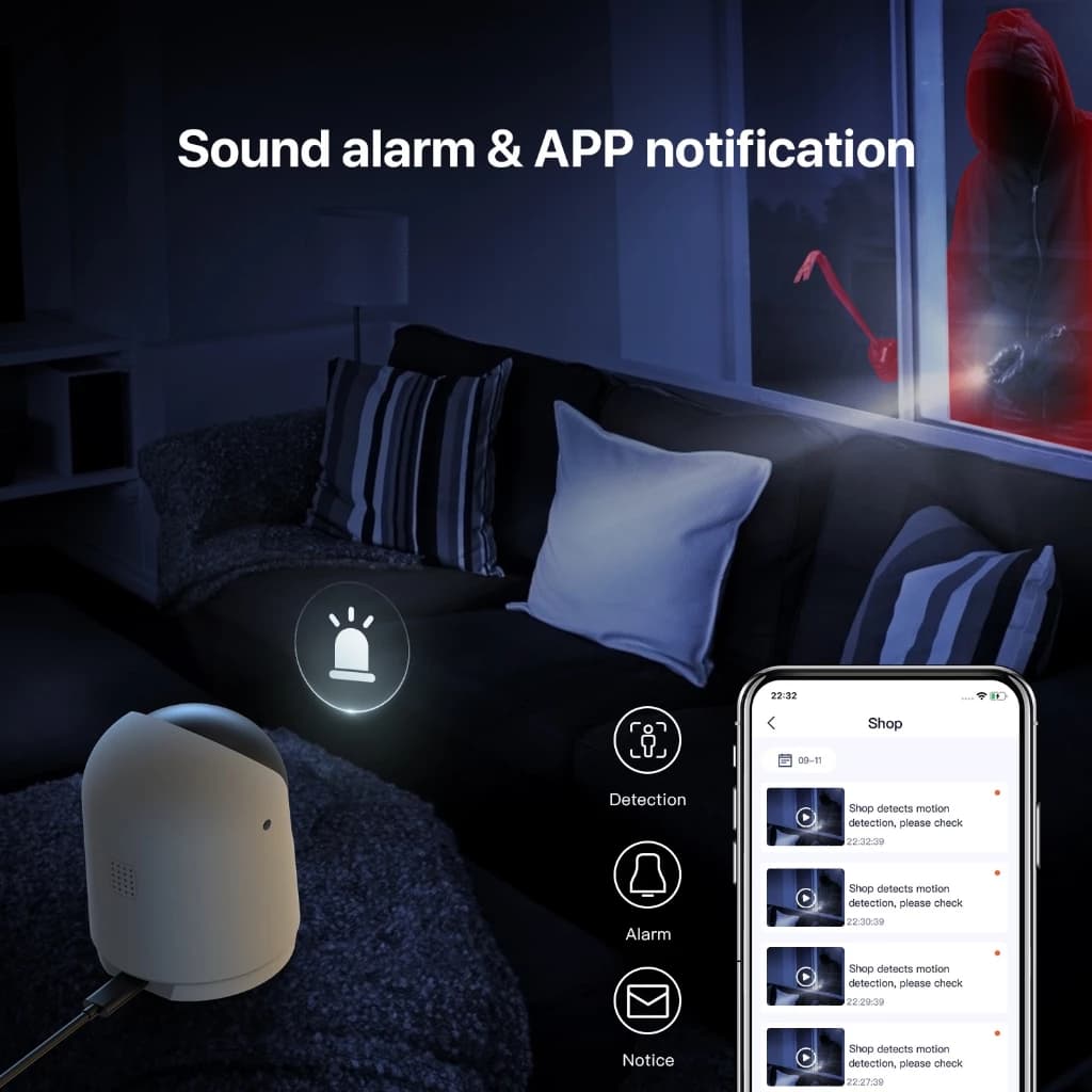 Tenda RP3 กล้องวงจรปิดไร้สาย Wifi 3MP IP Security Camera 2K Resolution Pan&Tilt Indoor Night Vision https://wayoza.com