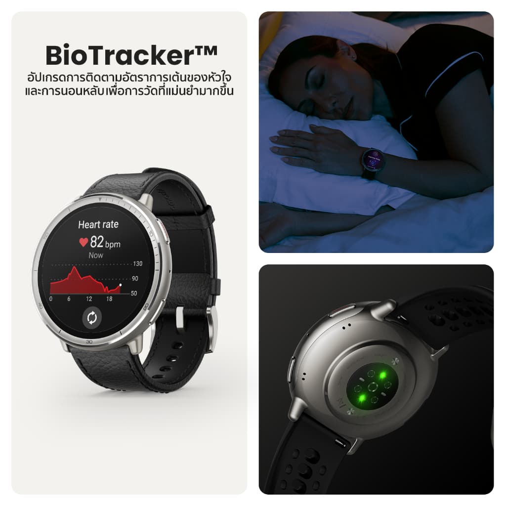 Amazfit Active 2 (Premium Version) 44mm Smartwatch พร้อมระบบGPS 5 ระบบดาวเทียม โหมดกีฬา160+ แถมสายซิลิโคน https://wayoza.com