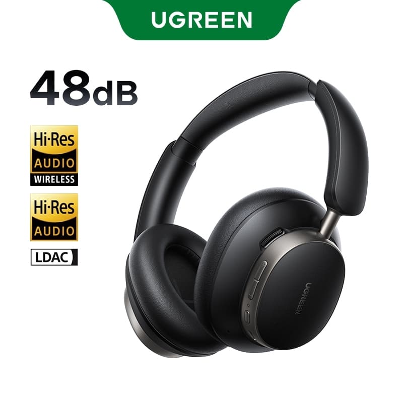 UGREEN HiTune Max6 หูฟัง Bluetooth 6.0 หูฟังบลูทูธ หูฟังไร้สายครอบหู ตัดเสียงรบกวน ANC Headphone รุ่น HP206 https://wayoza.com