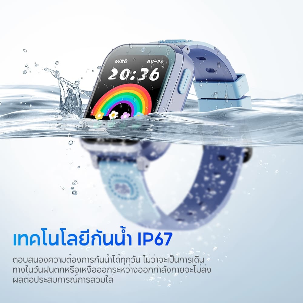 Aolon รุ่น DF93 นาฬิกาเด็ก ใส่ซิม GPS การโทรด้วยเสียง 4G การโทรวิดีโอ APP นาฬิกาเด็กอนุบาล นาฬิกาใส่ซิม เด็กผู้ชาย สาว 800mAh https://wayoza.com