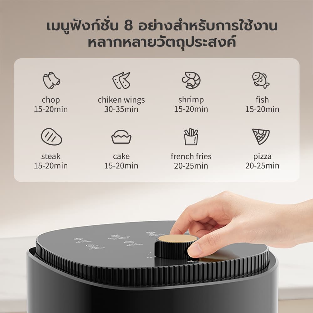 Gaabor รุ่น AF-35M02A ขนาด 4 ลิตร​ หม้อทอดไร้น้ำมัน Airfryer เตาอบลมร้อน 360° เหมาะสำหรับการใช้งาน 3-5 คน https://wayoza.com