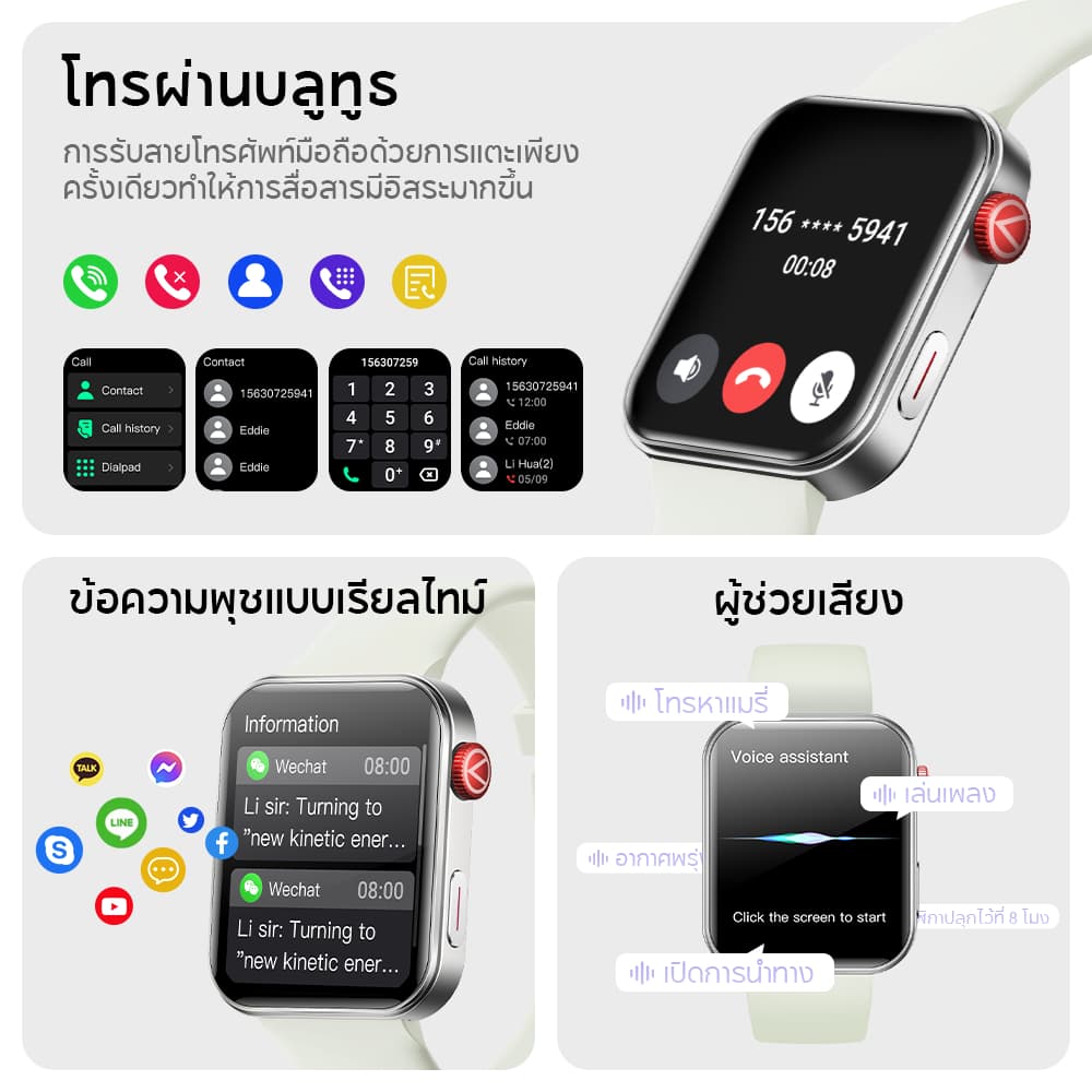 Aolon Foom S4 สมาร์ทวอทช์ 1.91 นิ้ว ตัวเรือนโลหะผสมสังกะสี นาฬิกาวิ่ง 280mAh ติดตามสุขภาพตลอด 24 ชม นาฬกาโทรได้ กันน้ํา https://wayoza.com