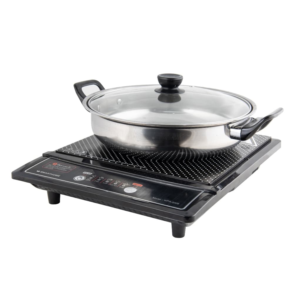 Smarthome รุ่น WPA-2009 เตาแม่เหล็กไฟฟ้า 1200 วัตต์ พร้อมหม้อและฝาแก้ว https://wayoza.com