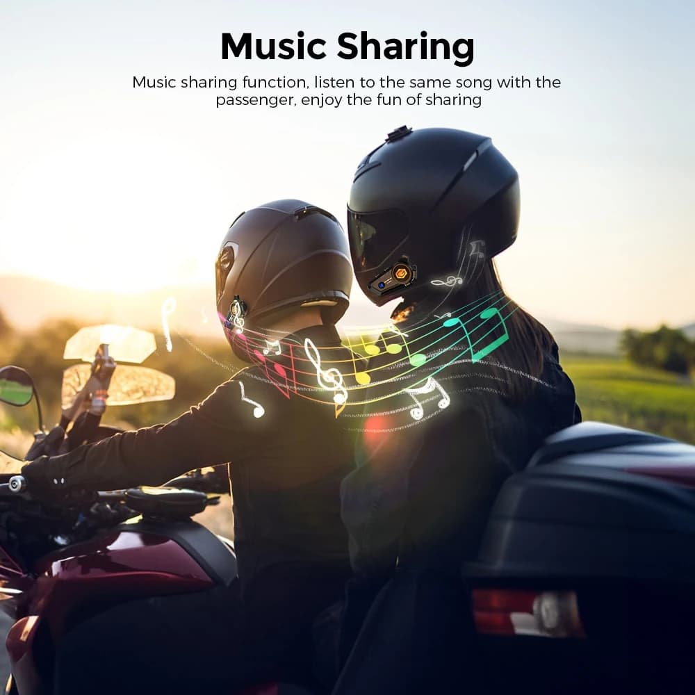 GEARELEC C2 Pro หูฟังบลูทูธติดหมวก BT5.3 กันน้ำIPX7 อินเตอร์คอม ลดเสียงรบกวนอัจฉริยะ แฮนด์ฟรี แบ่งปันเพลง Helmet Heasets https://wayoza.com