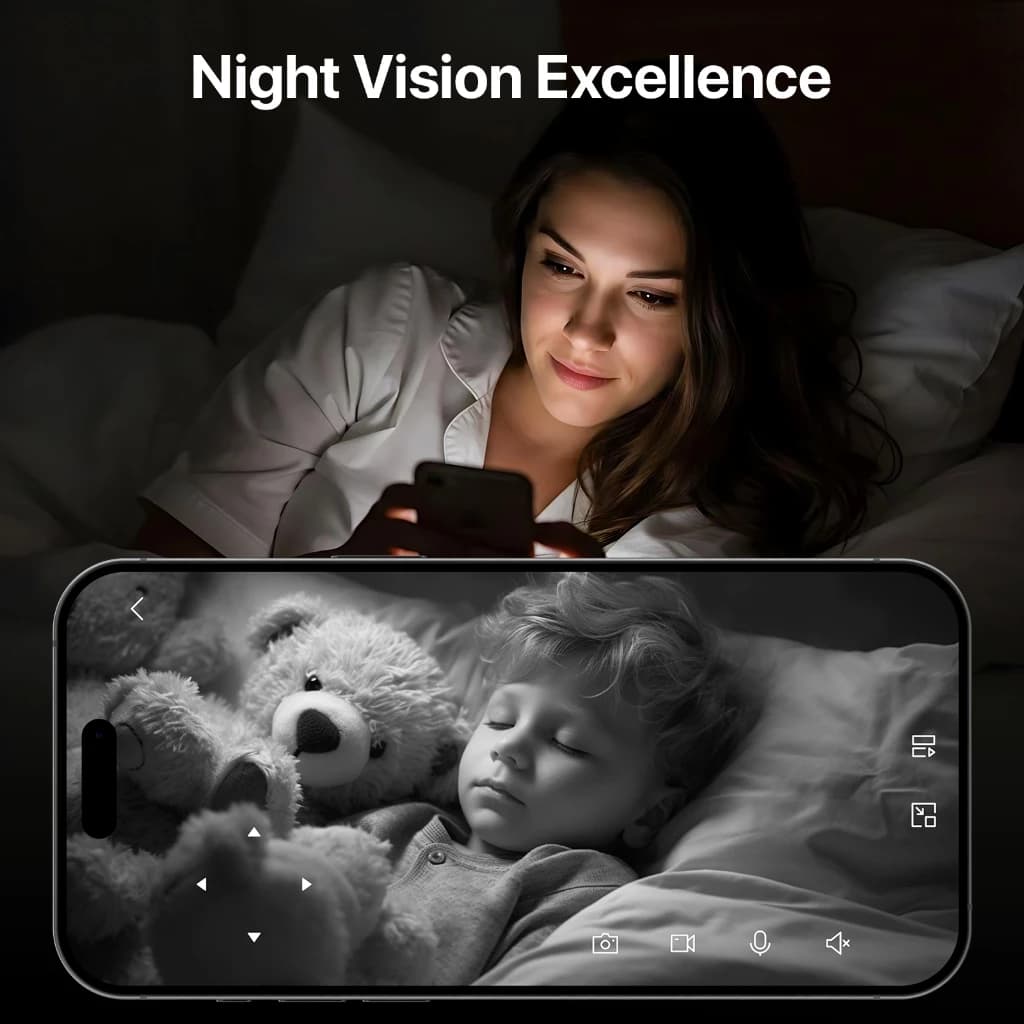 Tenda RP7 Pan/Tilt Wireless Security IP Camera WiFi ภาพคมชัดความละเอียด 5MP Night Vision Indoor CCTV https://wayoza.com