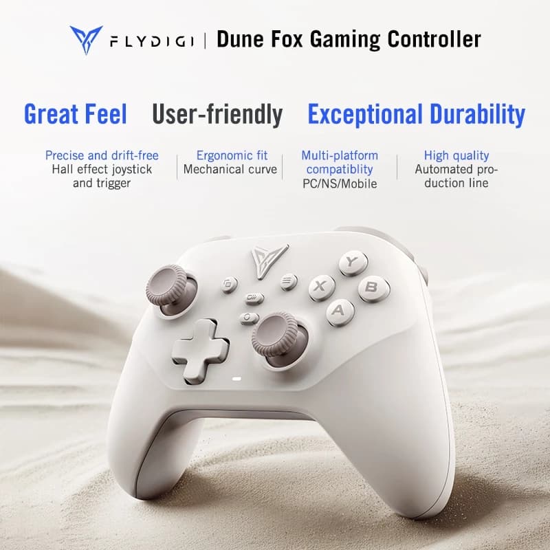 FLYDIGI Dune Fox จอยเกม มีปุ่ม Turbo ในตัว จอยเกมส์ Multi-Platform Controller รองรับ PC / Windows, Nintendo Switch, Android Native, iOS Native https://wayoza.com