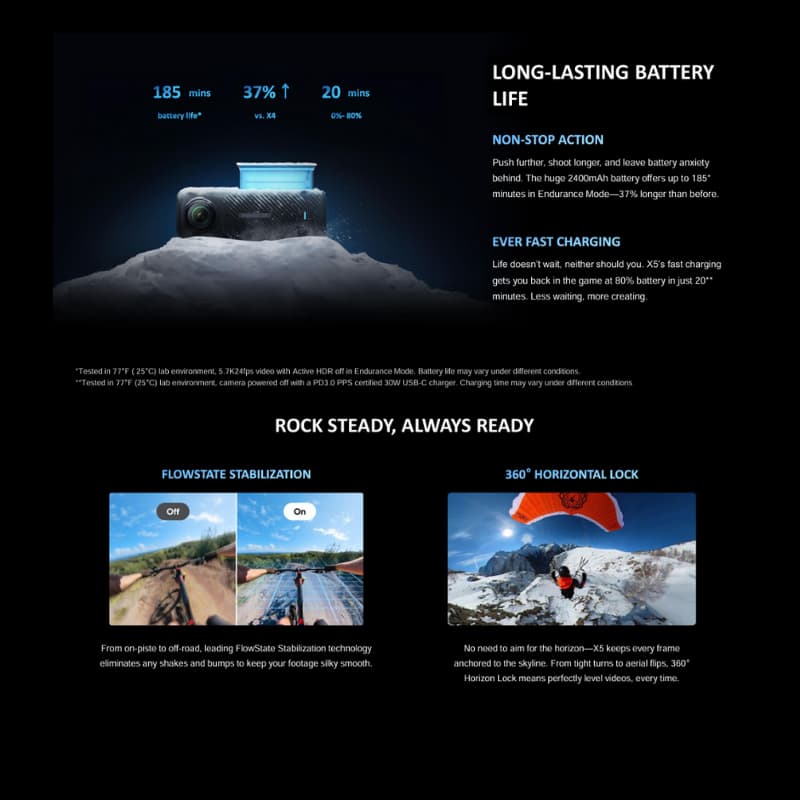 Insta360 X5 Standard/Essentials Bundle 8K 360 Action Cam รับประกันศูนย์ไทย 1 ปี https://wayoza.com
