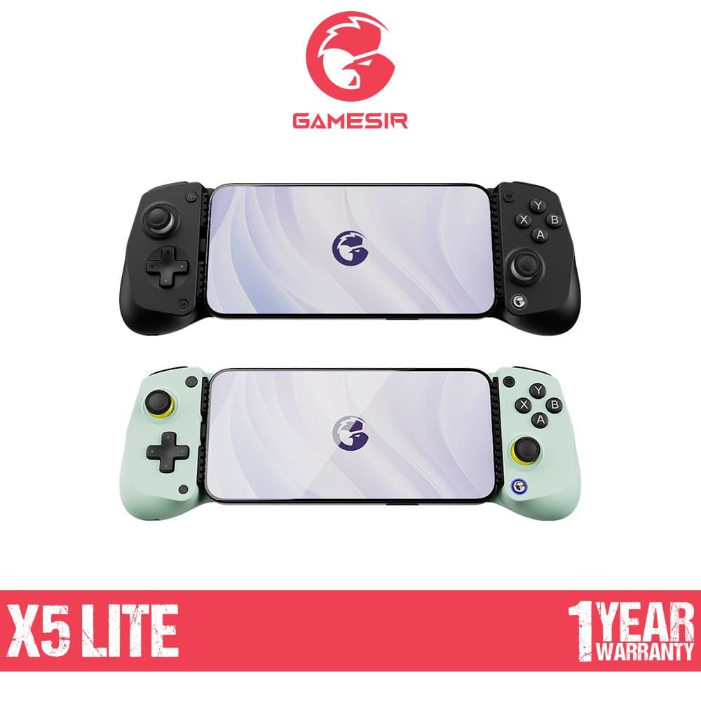GAMESIR X5 Lite จอยเกมมือถือ Type-C Mobile Gaming Controller เชื่อมต่อด้วย Type-C รองรับ 105 - 213 มม. https://wayoza.com