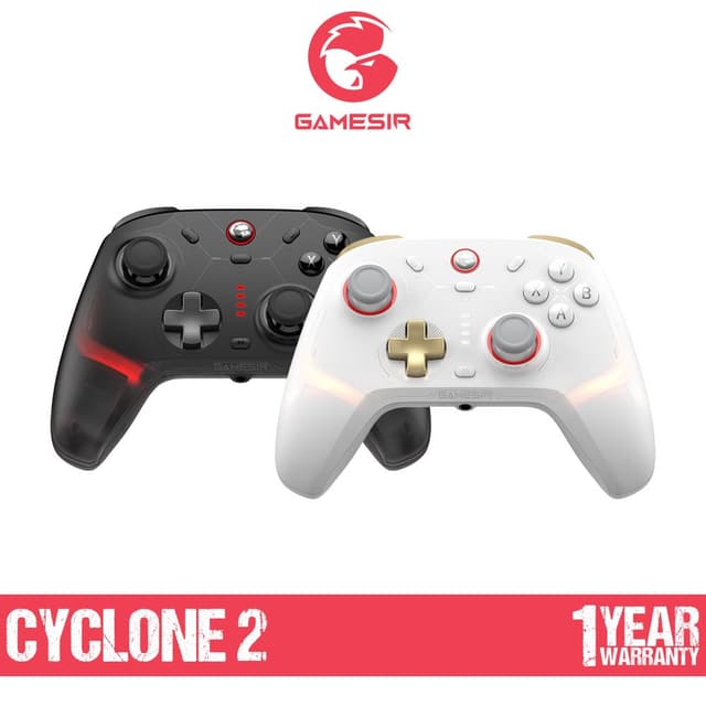 GAMESIR Cyclone 2 จอยเกมไร้สาย Multiplatform Controller ปุ่ม TMR Sticks แม่นยำและทนทานมากขึ้น