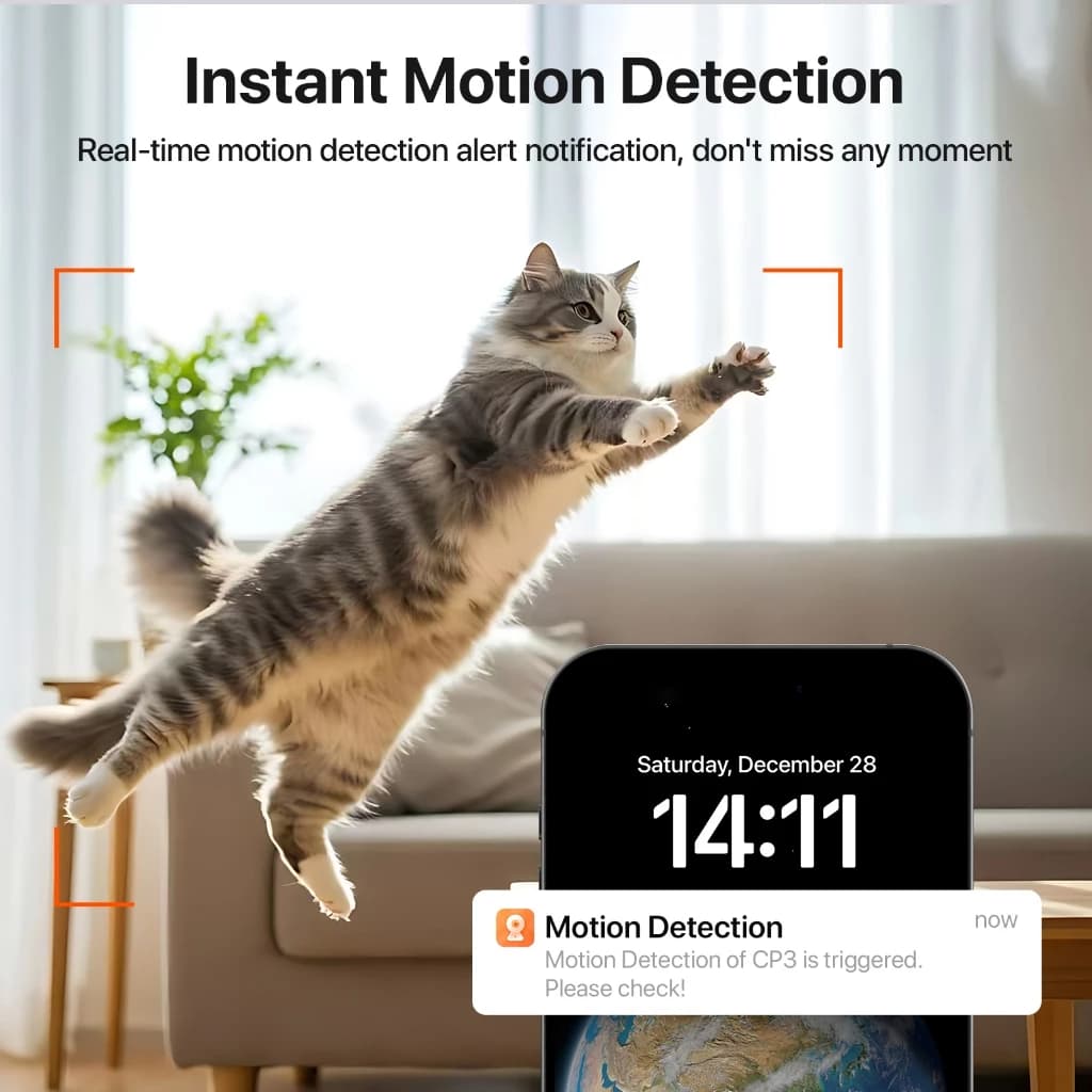 Tenda RP7 Pan/Tilt Wireless Security IP Camera WiFi ภาพคมชัดความละเอียด 5MP Night Vision Indoor CCTV https://wayoza.com