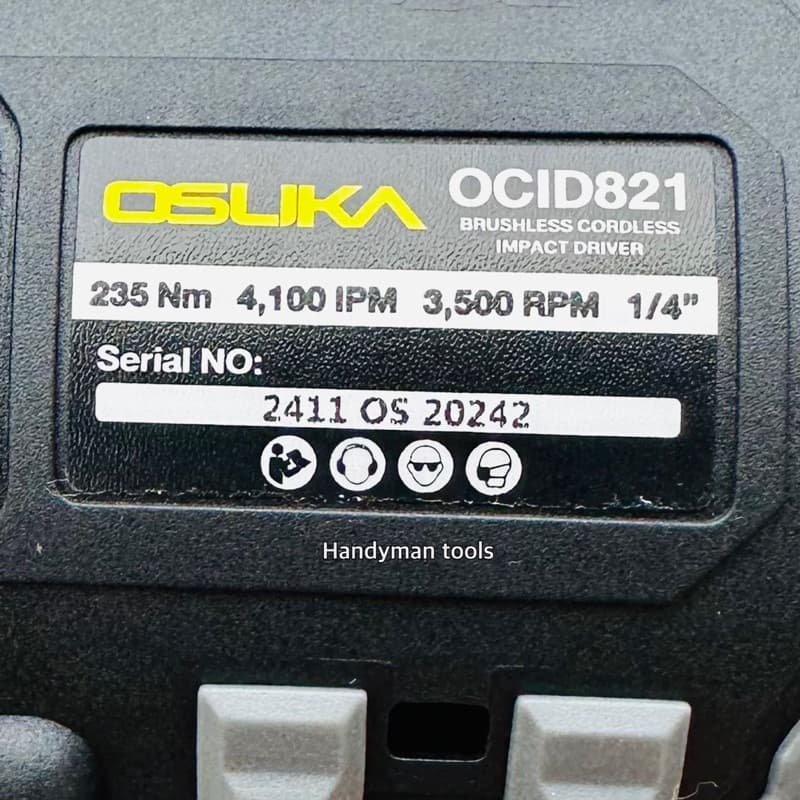 OSUKA รุ่น OCID821-D1 แรงบิด 235 N.m ไขควงกระแทกไร้สาย  20V มอเตอร์ไร้แปลงถ่าน แบตเตอรี่ทนทาน มาพร้อมกล่องใส่และอุปกรณ์เสริม https://wayoza.com