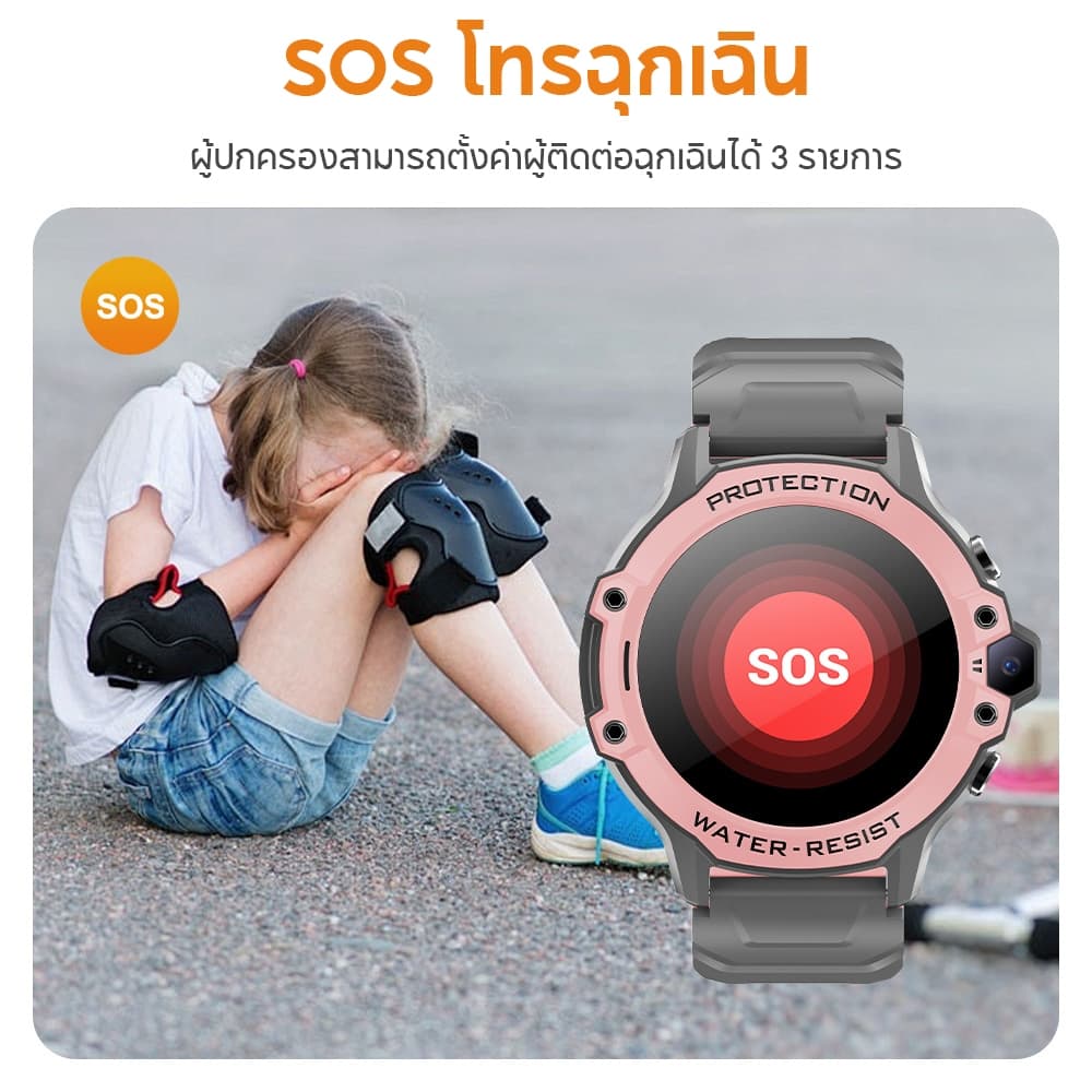Aolon รุ่น DF95 นาฬิกาเด็ก GPS นาฬิกาโทรได้เด็ก แฮงเอาท์วิดีโอ 4G นาฬิกาใส่ซิม 1.28 นิ้ว หน้าจอกลม 670mAh IP67 นาฬิกากันน้ำ https://wayoza.com