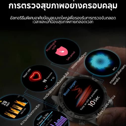 Aolon GT5 Pro 1.6 นิ้ว นาฬิกา สมาร์ทวอทช์ เข็มทิศ smartwatch จอใหญ่ 100+ โหมดกีฬา โทรผ่านบลูทูธ IP67 กันน้ํา นาฬิกาวิ่ง https://wayoza.com
