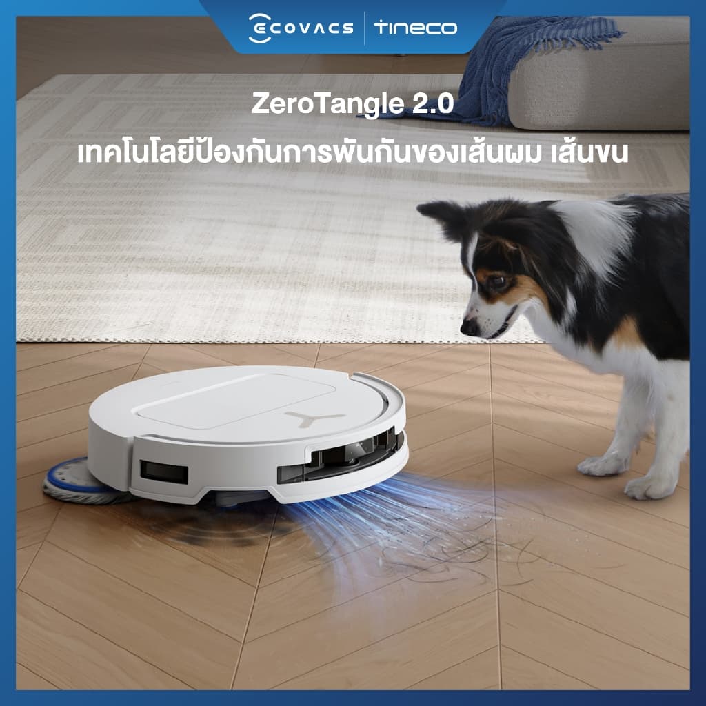 ECOVACS DEEBOT T50 PRO OMNI AUTO VERSION หุ่นยนต์ดูดฝุ่น ถูพื้น อัจฉริยะ + แท่นชาร์จอัจฉริยะ All-In-One https://wayoza.com