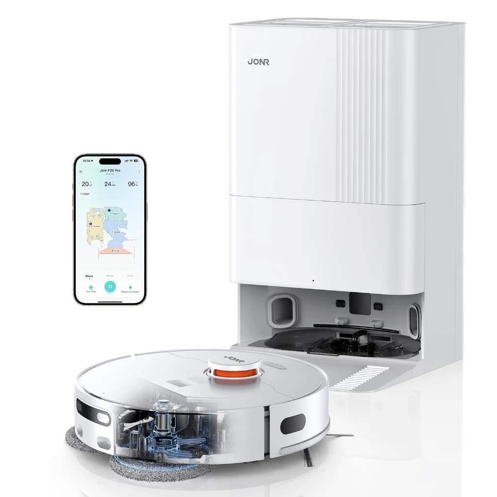 AUTOBOT x JONR P20 Pro Vacuum and Mop หุ่นยนต์ดูดฝุ่น ระบบถูแขนยืดหยุ่น ซัก อบร้อนผ้าถู ALL in One https://wayoza.com