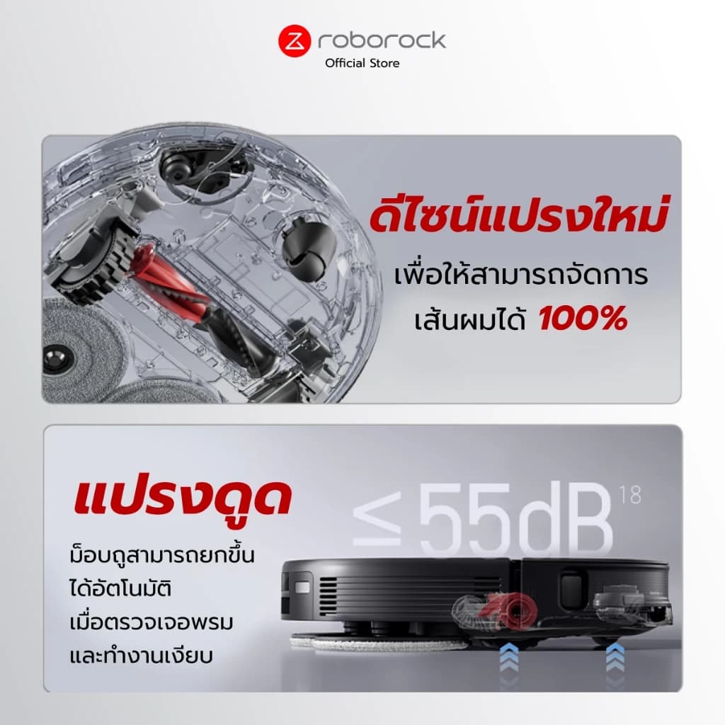Roborock Saros 10R หุ่นยนต์ดูดฝุ่นถูพื้น เป่าแห้ง แรงดูดสูงถึง 19,000 Pa รับประกันสินค้า 2 ปี https://wayoza.com