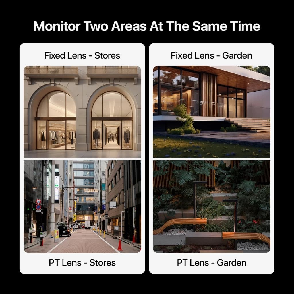 Tenda RH9 Outdoor Security เลนส์คู่ Wi-Fi Pan/Tilt CCTV Camera 6MP Color Night Vision Dual lens https://wayoza.com