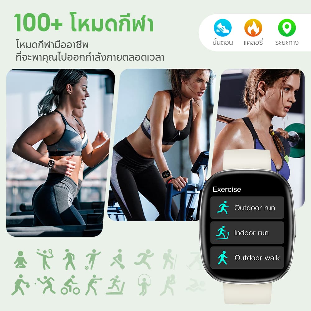 Aolon Huafit S6 สมาร์ทวอทช์ 1.83 นิ้ว โทรได้ 250mAh นาฬิกาผู้หญิง นาฬิกาวัดความดัน กันน้ำ IP67 อัตราการเต้นของหัวใจ 24 ชั่วโมง https://wayoza.com