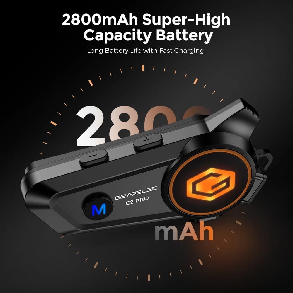 GEARELEC C2 Pro หูฟังบลูทูธติดหมวก BT5.3 กันน้ำIPX7 อินเตอร์คอม ลดเสียงรบกวนอัจฉริยะ แฮนด์ฟรี แบ่งปันเพลง Helmet Heasets https://wayoza.com