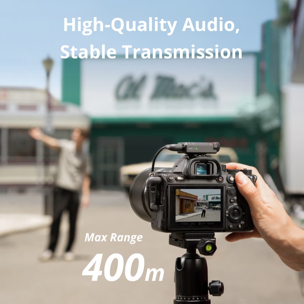 DJI Mic Mini ไมค์ไร้สาย Wireless Microphone ขนาดพกพา น้ำหนัก 10 g รับสัญญาณได้ไกล 400 ม. https://wayoza.com