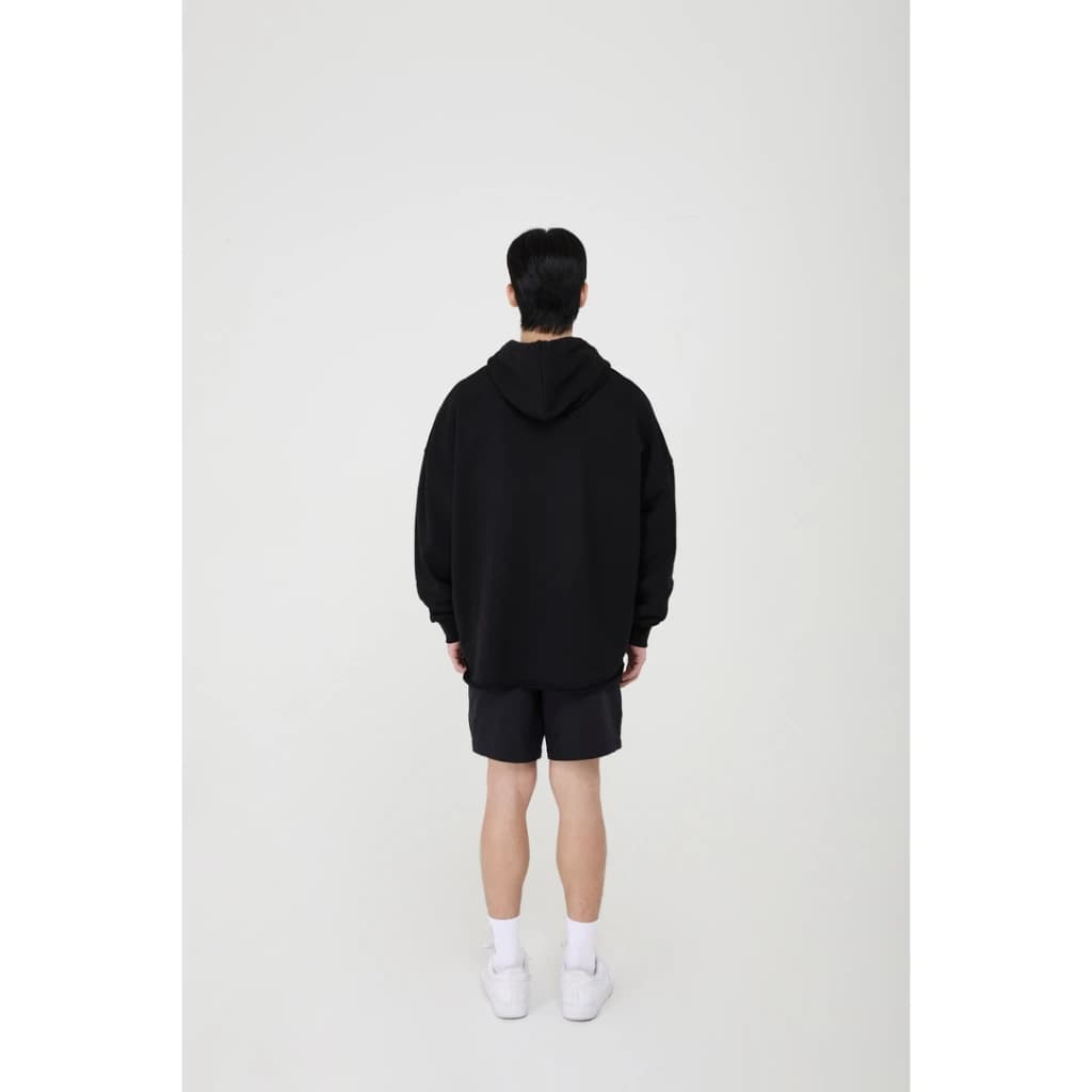 BE;FREEK BLACK Basic Logo Hoodie (Available Now) เสื้อฮู้ดดี้ โลโก้ สีดำ https://wayoza.com