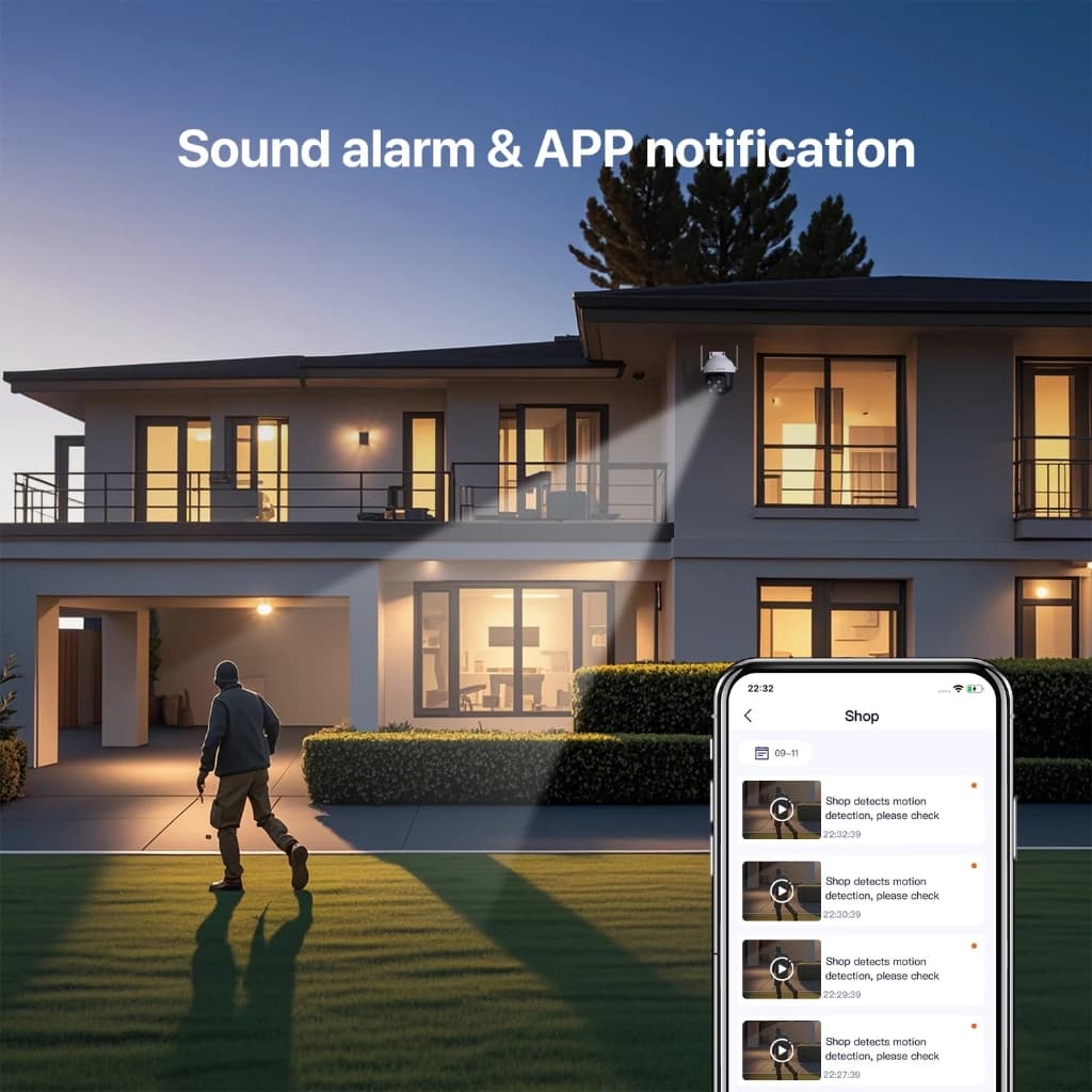 Tenda CH7 กล้องวงจร 4MP WiFi IP Camera Outdoor 2K กล้องไร้สาย Smart Full-Color อินฟาเรด Night Vision https://wayoza.com