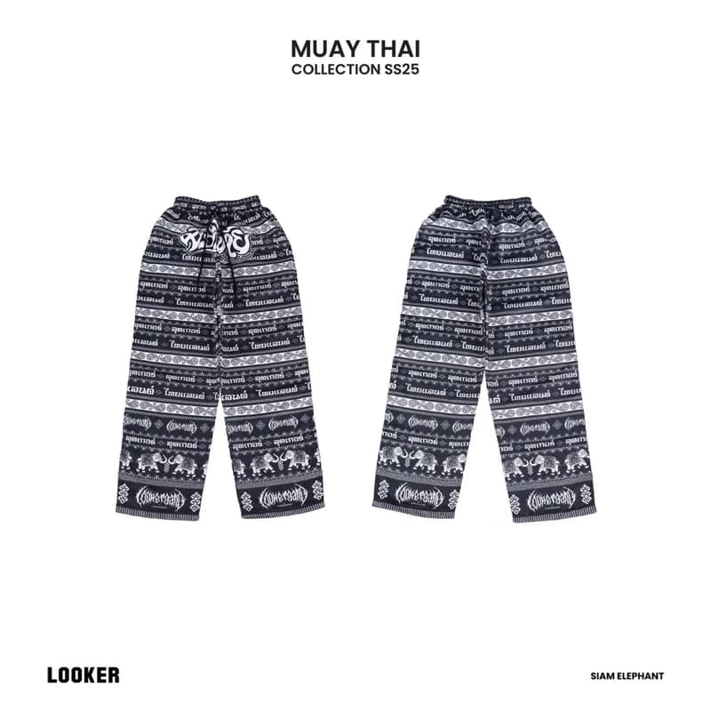 LOOKER กางเกงลายช้างมวยไทย - SIAM ELEPHANT PANTS https://wayoza.com